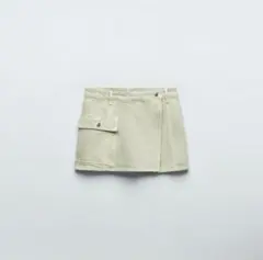 ⭐️セール⭐️ ZARA ザラ カーキ ミニスカート スカート ポケット付き S