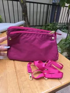 ピンク ナイロン ショルダーバッグ PRIVAT LABEL