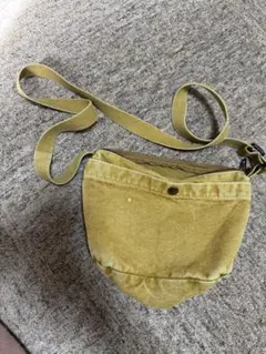 ミニ キャンバス ショルダーバッグ キャメル