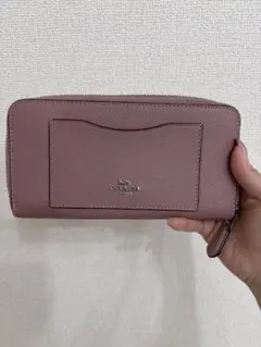 最終値下げ　美品　COACH 長財布　F54007 くすみピンク