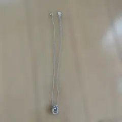 ディズニー　シルバーリング型ペンダントネックレス