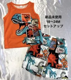 キッズ 恐竜セットアップ 80cm 夏服 男の子　上下セット　週末限定値下げ中！