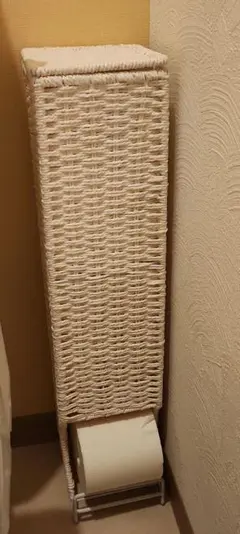 ニトリ タワー型トイレットペーパー収納 (ライトナチュラル)