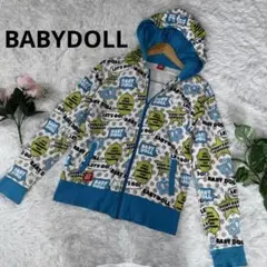 BABYDOLL ベビードール　ジップアップパーカー　ブルー　Mのサムネイル