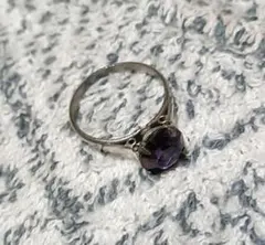 アメジスト風 シルバーリング ケース付き