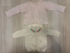 ピンククリーム カーディガン サイズ80 90