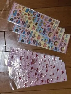 No.36　蓄光キラキラシール6枚　クーリア　レトロ　平成　当時品