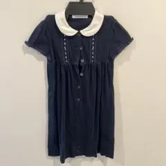 familiar 襟付きワンピース 120 ネイビー　白120 2着