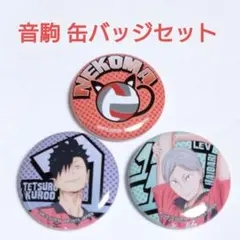 1番くじ ハイキュー!! 音駒缶バッジ 3個セット 黒尾 リエーフ