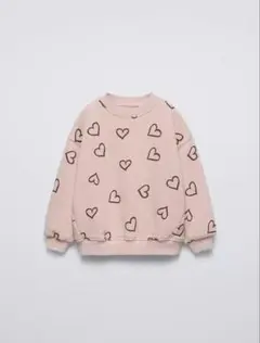 ハート柄スウェットシャツ　ZARA