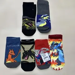 新品 ポケモン キッズ 靴下 6足セット 19-24cm
