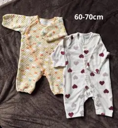 ロンパース・カバーオール2点セット60-70cm