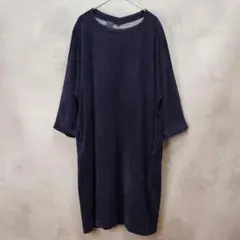 chambre de charme チュニック ネイビー Fサイズ コーデュロイのサムネイル