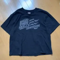 ＊アメリカ製＊ハーレーダビッドソン BIG カットオフ ブラックT XL