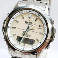 電池交換済】カシオ リニエージ チタン デジアナ クロノグラフ 1325