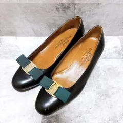 【訳あり】 REGAL リーガル パンプス リボン ヒール 23.5cmのサムネイル