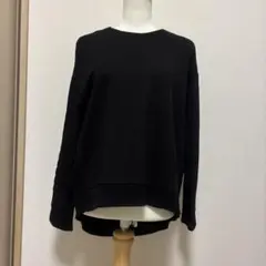 GreadyBrilliantケーブル編み黒長袖トップス