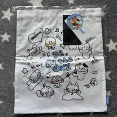 ゼベワン トートバッグ エコバッグ 新品 LINE FRIENDS POPUP