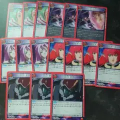 マクロスデルタ フルホイル デッキ パーツまとめ ユニオンアリーナ マクロス デルタ 紫 デッキ デッキパーツ まとめ