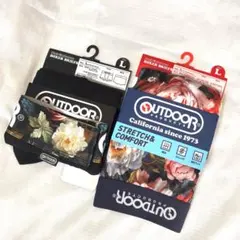 【新品未使用】OUTDOOR フラワー柄 ボクサーパンツ Lサイズ 2枚セット