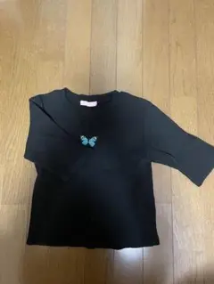 W♡C 蝶々黒トップス