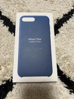 新品 Apple 純正 iPhone7Plus レザーケース Sapphire