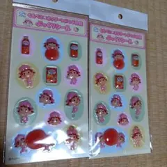 不二家 ももぺこ×ネクターつぶつぶ白桃 ぷっくりシール 2枚セット