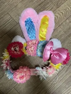 ユニバ　USJ キティーちゃん　花冠　イースター