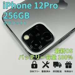 iPhone12 Pro 256GB 新品バッテリー グラファイト