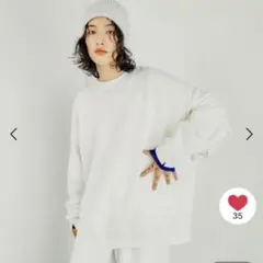 LEPSIM ギャザーワイドチュニック 白