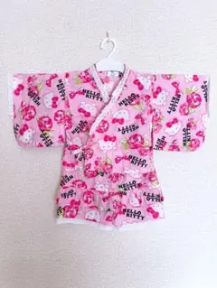 Hello Kitty ベビー甚平 ピンク 95cm