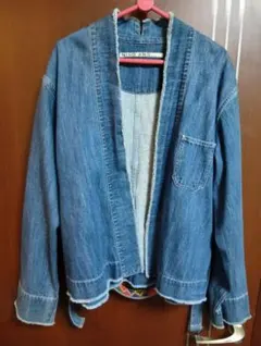 【お値下げ】☆NIKO AND... ☆デニムジャケット ブルー　ヒモベルト付き