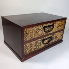 箱根寄木細工 三段小引き出し 伝統工芸 - メルカリ