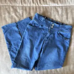 ピンクラテ　スキニーパンツ ストレッチ　ブルー　Mのサムネイル