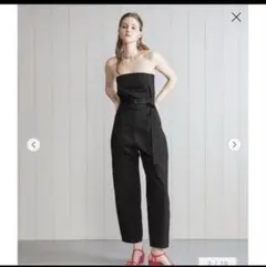 H BEAUTY&YOUTH デニムベアトップサロペット オールインワン