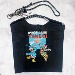 ディズニー ドナルド＆デイジー ショルダーバッグ エコバッグ トートバッグ 刺繍