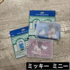 ディズニーリゾート ポーチ パーク　チケットデザイン ミニー　ミッキー