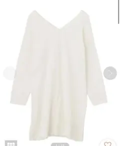 アングリッド　バックレイヤードニットワンピ