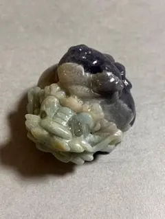 チベット天珠 手掘り彫刻 天眼石 直径約38mmの球状 ブラウン 
