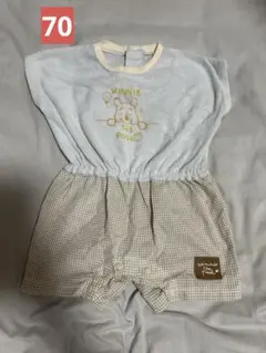 くまのプーさん　半袖ロンパース　70サイズのサムネイル