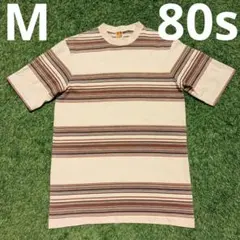 M 美品 80s HANG TEN ハンテン ボーダー Tシャツ オールドサーフ 