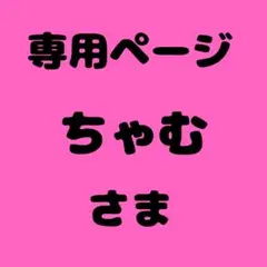 ちゃむ 様　専用ページ