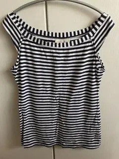 【ZARA】ボーダーカットソー（ネイビー）のサムネイル