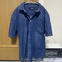 BARBADOS デニムブルー 半袖シャツ LLサイズ