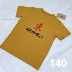 ★新品★ GRAMICCI グラミチ Tシャツ 140 イエロー ロゴプリント