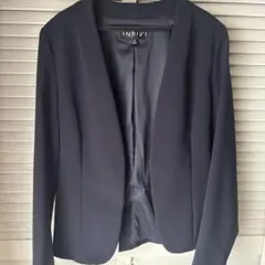 INDIVI ノーカラージャケット、パンツセット