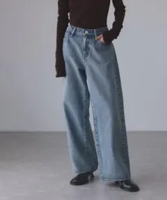 極美品 shiun FLARE SLUB DENIM PANTS Sサイズ - メルカリ