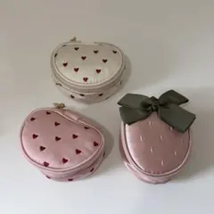 3coins アクセサリーポーチ 3点セット スリコ アクセサリーケース