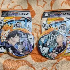 ハイキュー　缶バッジ　影山　田中