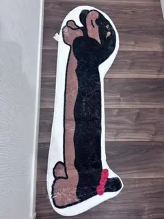 ラグ ミニチュアダックス チョコタン マット 犬 ダックスフンド　ペット　犬好き